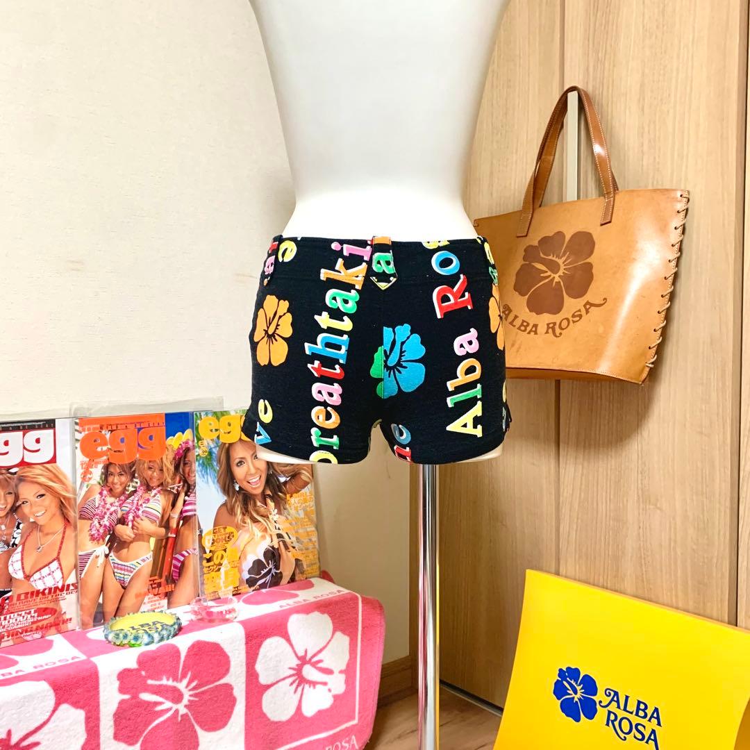 【当時物★激レア】　アルバローザ　ショートパンツ　ロゴ　ハイビスカス