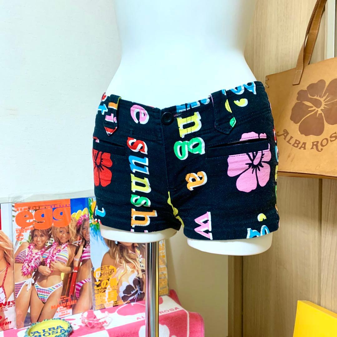【当時物★激レア】　アルバローザ　ショートパンツ　ロゴ　ハイビスカス
