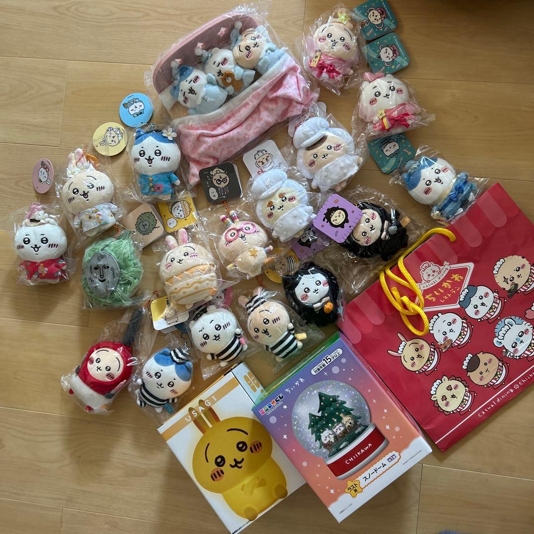 ちいかわ　マスコット　うさぎ　ハチワレ　スノードーム　ルームライト　まとめ売り