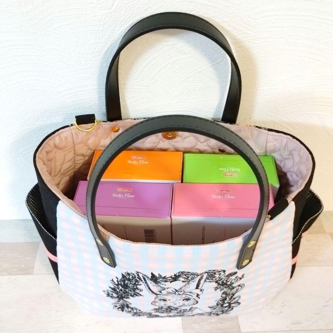 専用☆サイドポケット付きぷっくりバッグ☆ジョリーフルール