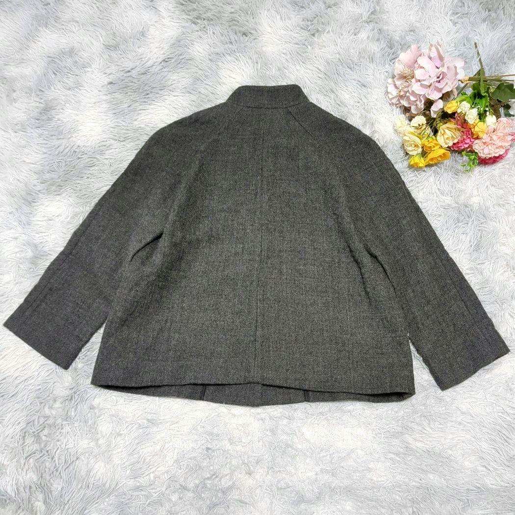 極美品 MARNI ウールスタンドカラージャケット 40/M ブルゾン 金ボタン