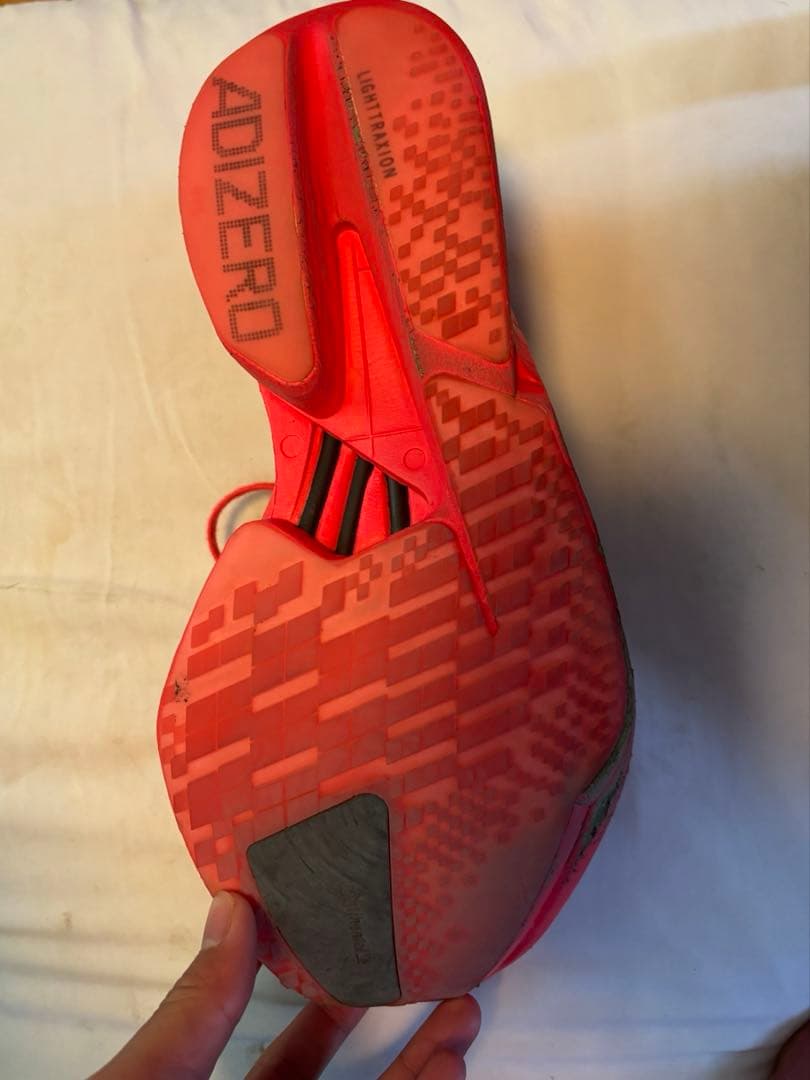 【値下げ中】アディダス　ADIZERO ADIOS PRO 4レッド26.5