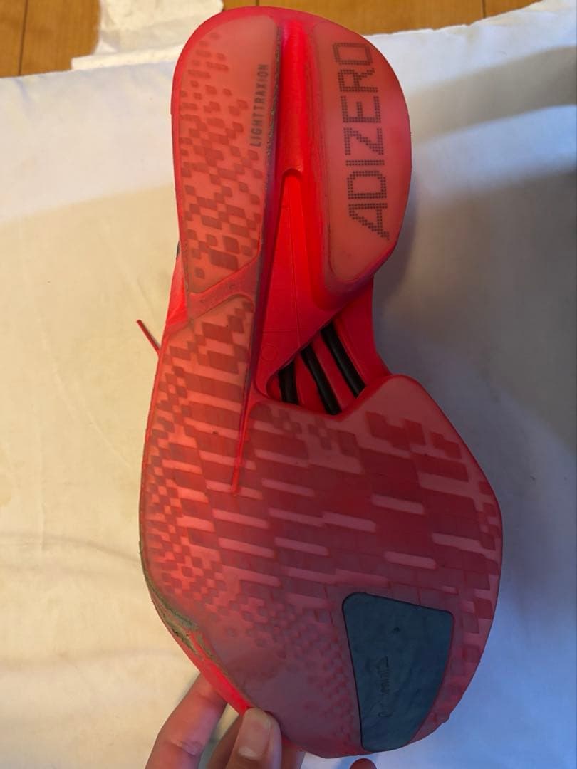 【値下げ中】アディダス　ADIZERO ADIOS PRO 4レッド26.5