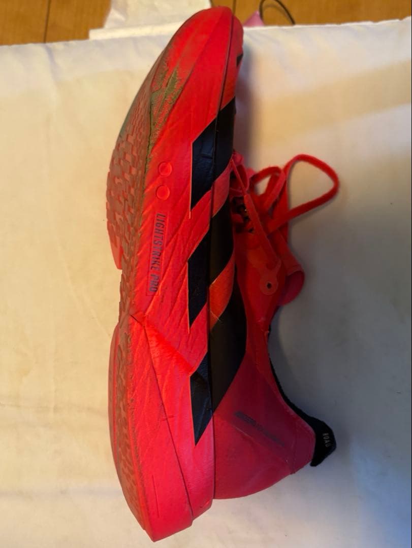 【値下げ中】アディダス　ADIZERO ADIOS PRO 4レッド26.5