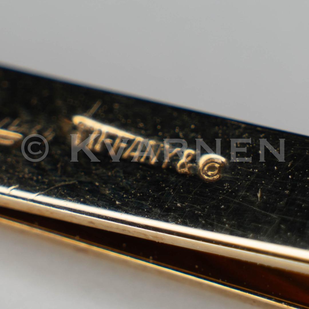 Tiffany & Co. タイクリップ 14KYG サファイア ネクタイピン