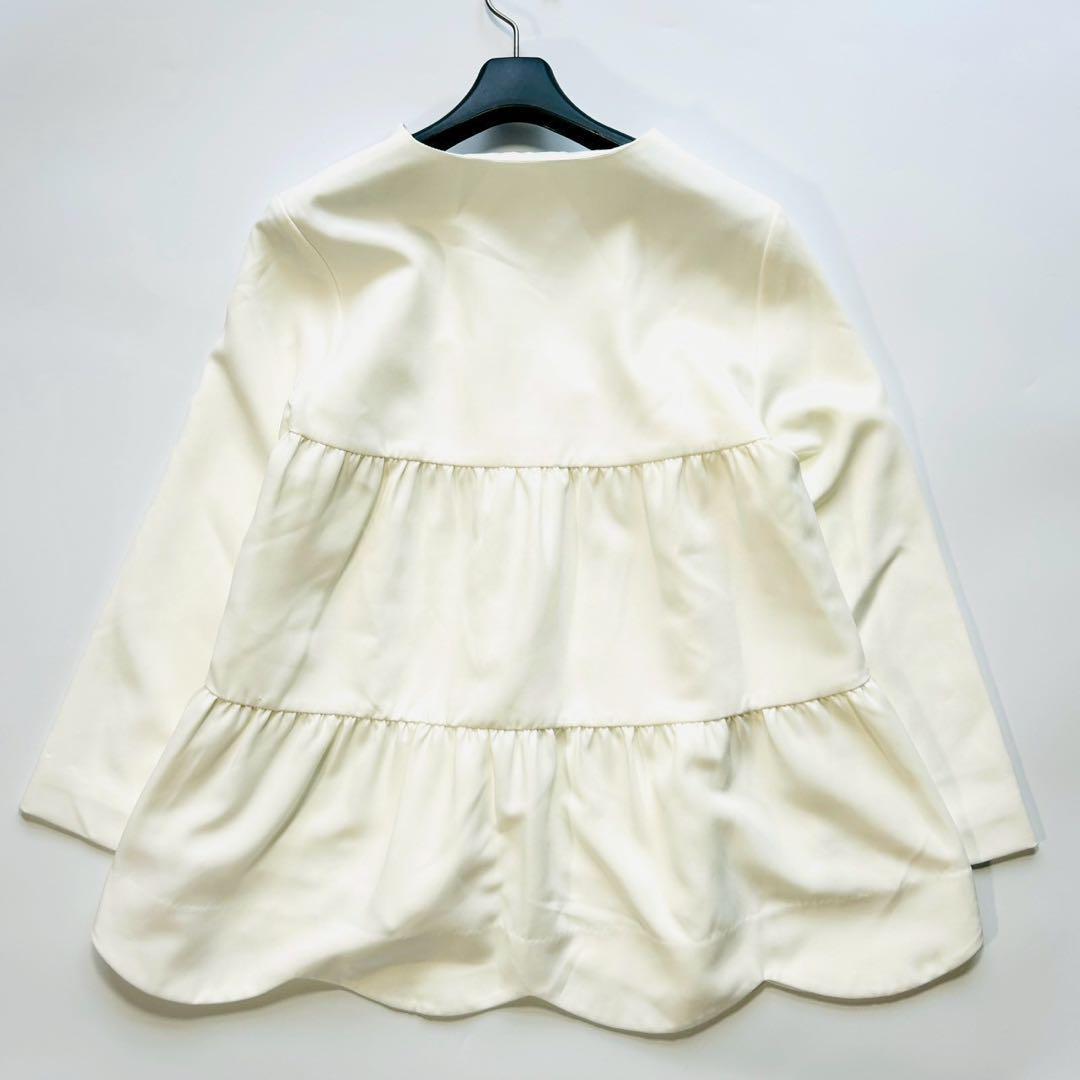 新品 ビンナミ トップス 授乳 ペプラム ブラウス フロントファスナー M