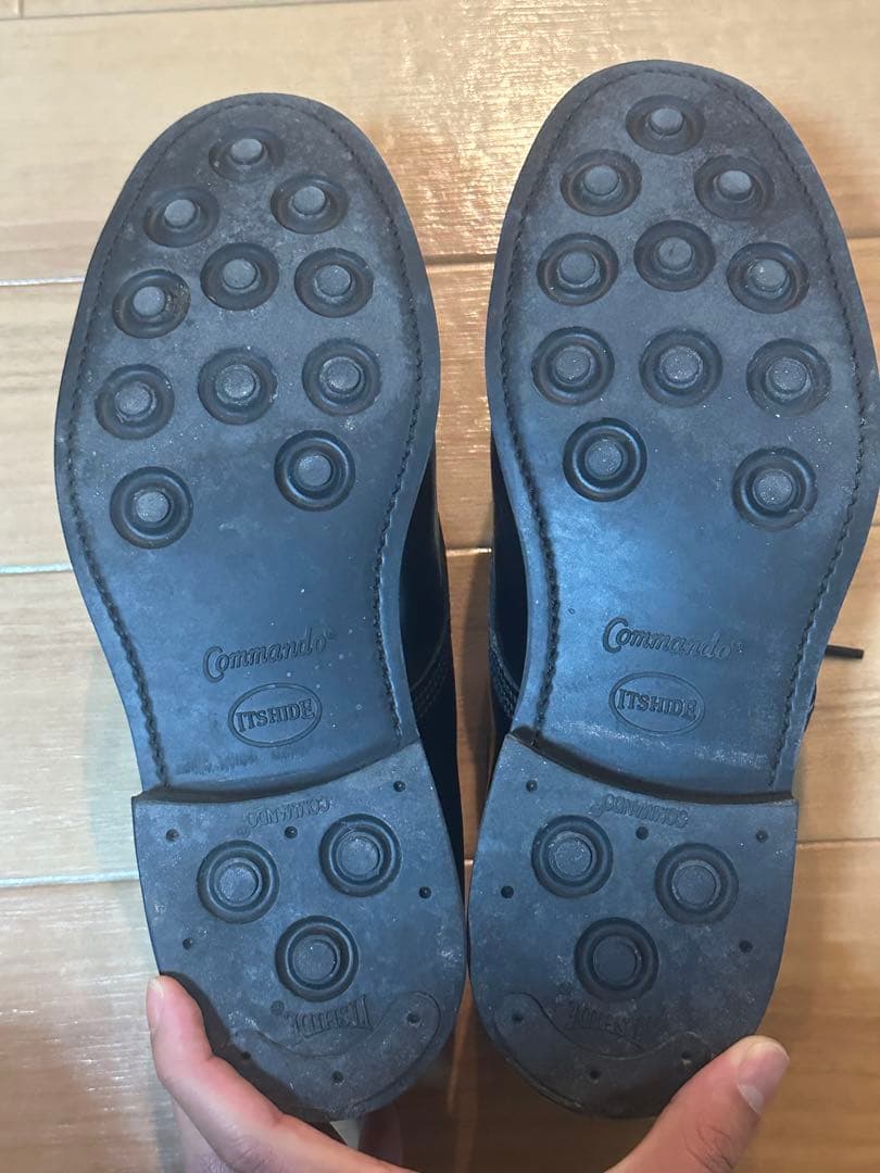 サンダースSANDERS 1128B英国制ブラックレザー ドレスシューズUK6