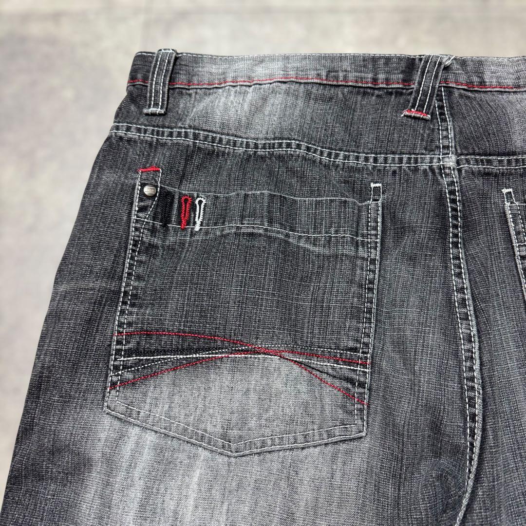 5ive Jungle &Co. W42 ブラックバギーショーツ b-boy