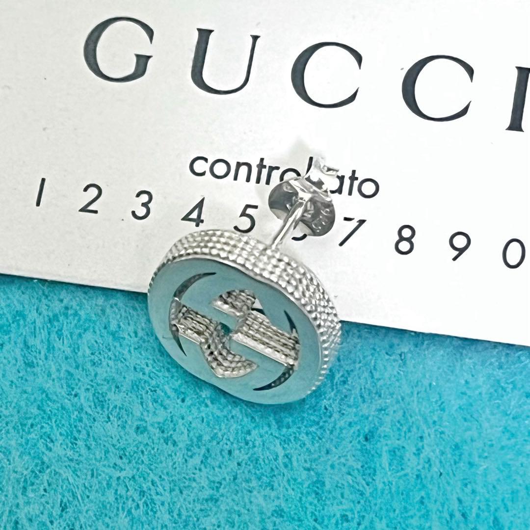 限界価格‼️GUCCI インターロッキングピアスM　片耳❗️