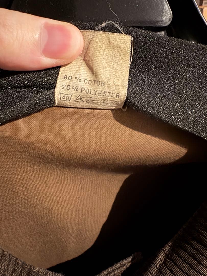 美品 50〜60s pique hunting ジャケット　黒ステッチ　ブラウン