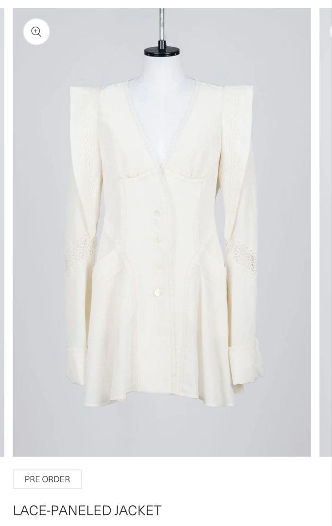 fetico 25SS レースシャツジャケット