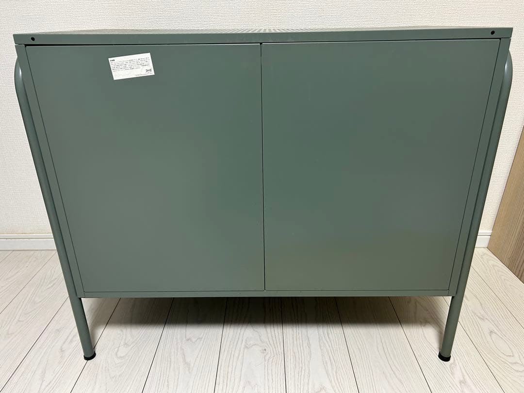 【極美品】IKEA　NIKKEBY 収納　チェスト　グレーグリーン
