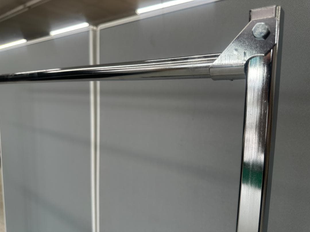 PFS 48\" GARMENT RACK　ハンガーラック　シェルフ付き　シルバー