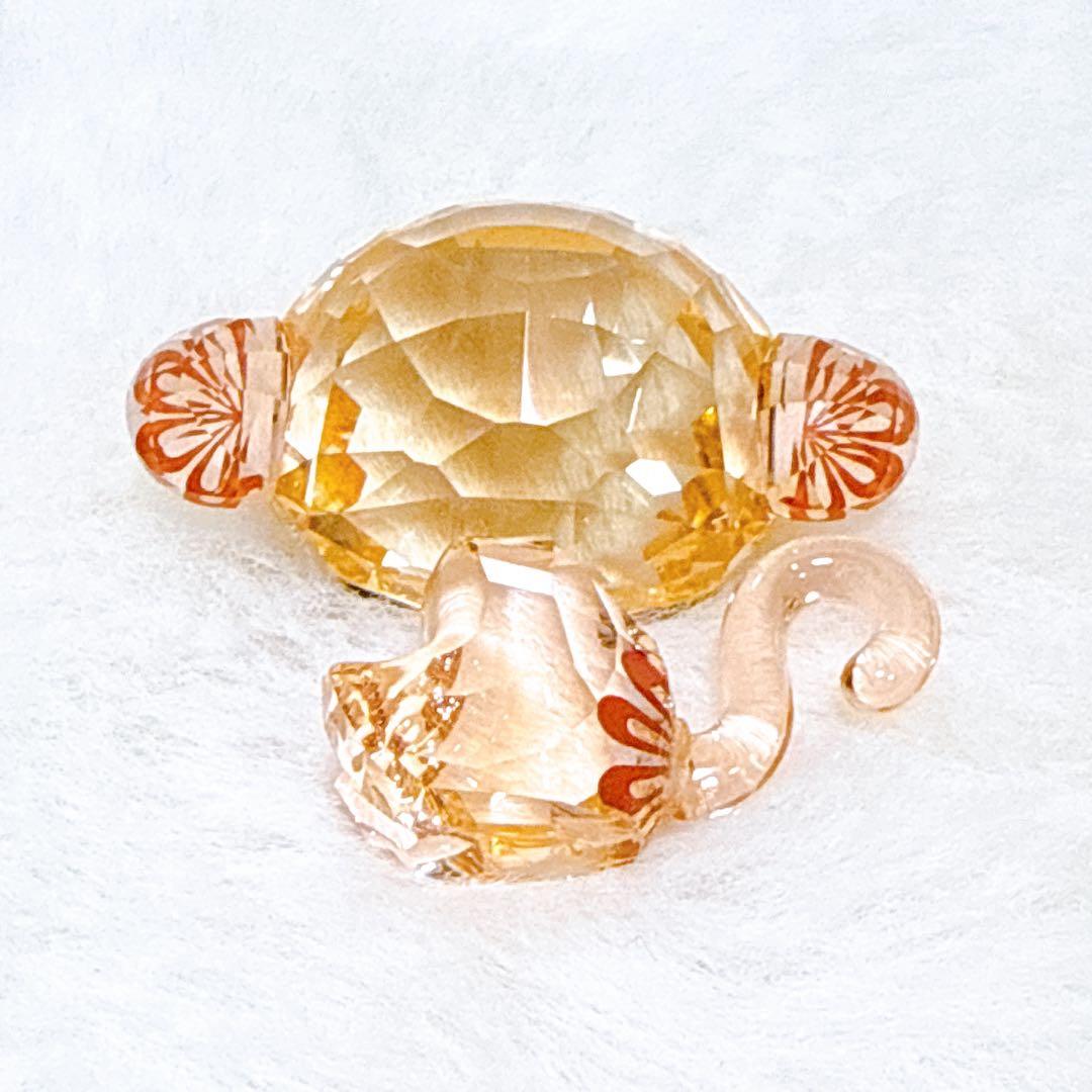 美品✨ スワロフスキー ラブロッツ 申 干支 置物 クリスタル ガラス 箱付き