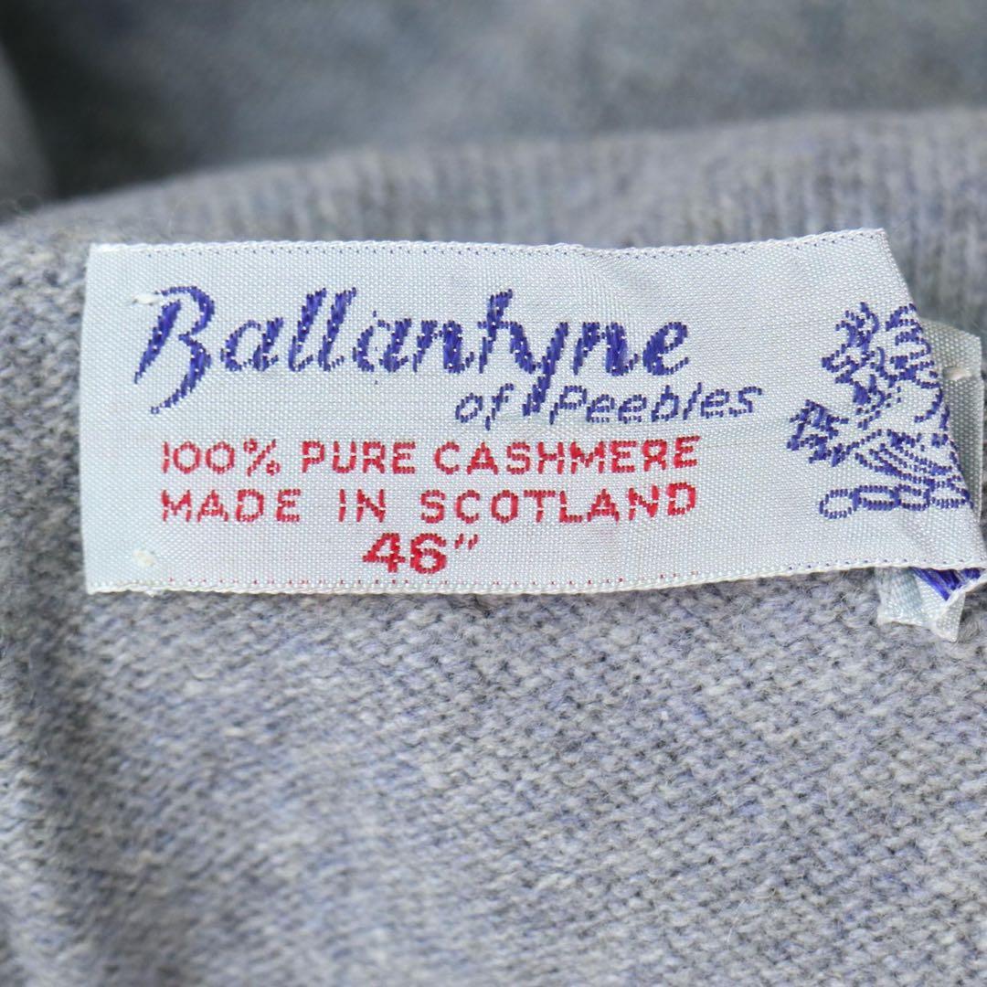 【旧タグ】Ballantyne カシミヤ100% Vネックセーター