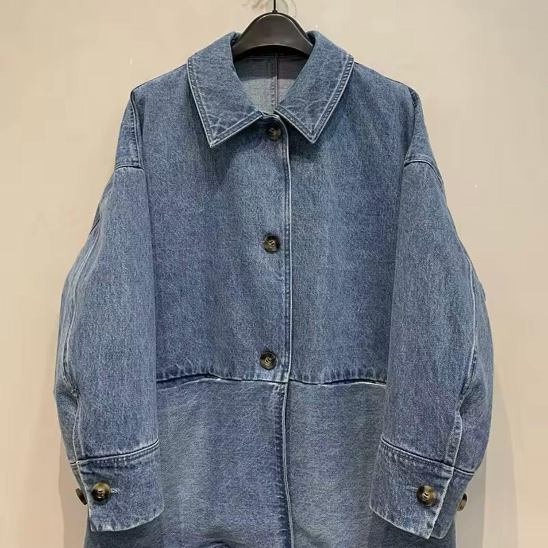 CLANE WORK OVER JACKET BLUE クラネ デニムオーバー