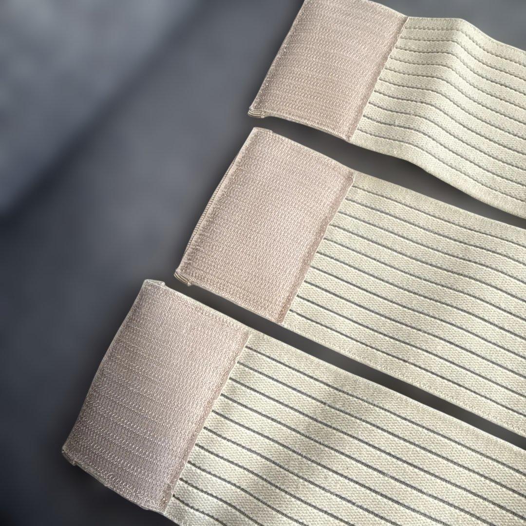 サラマシェリ ウエスト3本バンド 圧迫サポート ベージュ 日本製 フリーサイズ