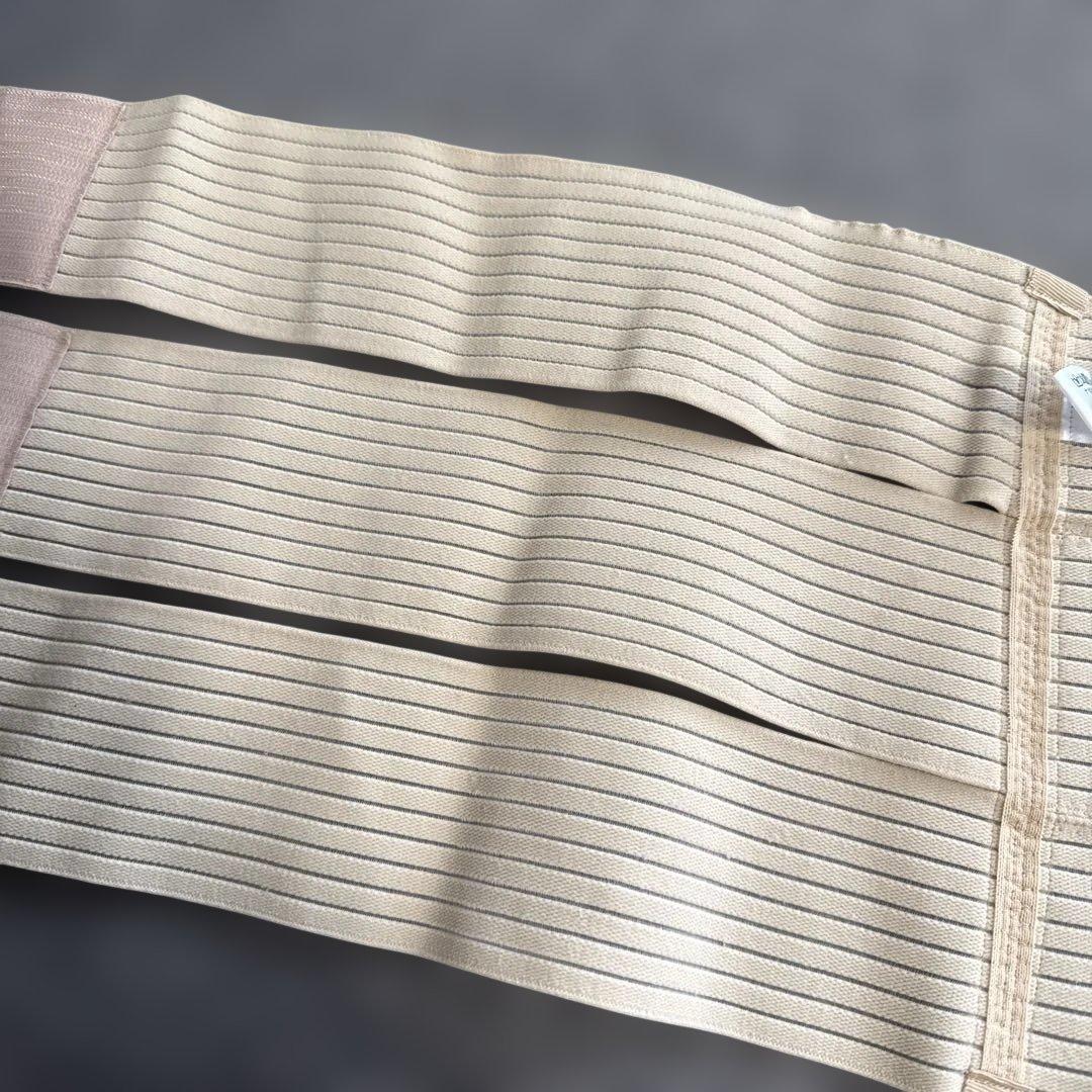 サラマシェリ ウエスト3本バンド 圧迫サポート ベージュ 日本製 フリーサイズ