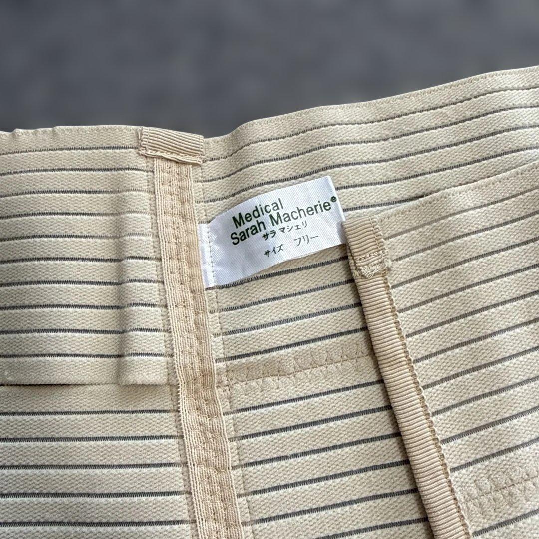 サラマシェリ ウエスト3本バンド 圧迫サポート ベージュ 日本製 フリーサイズ