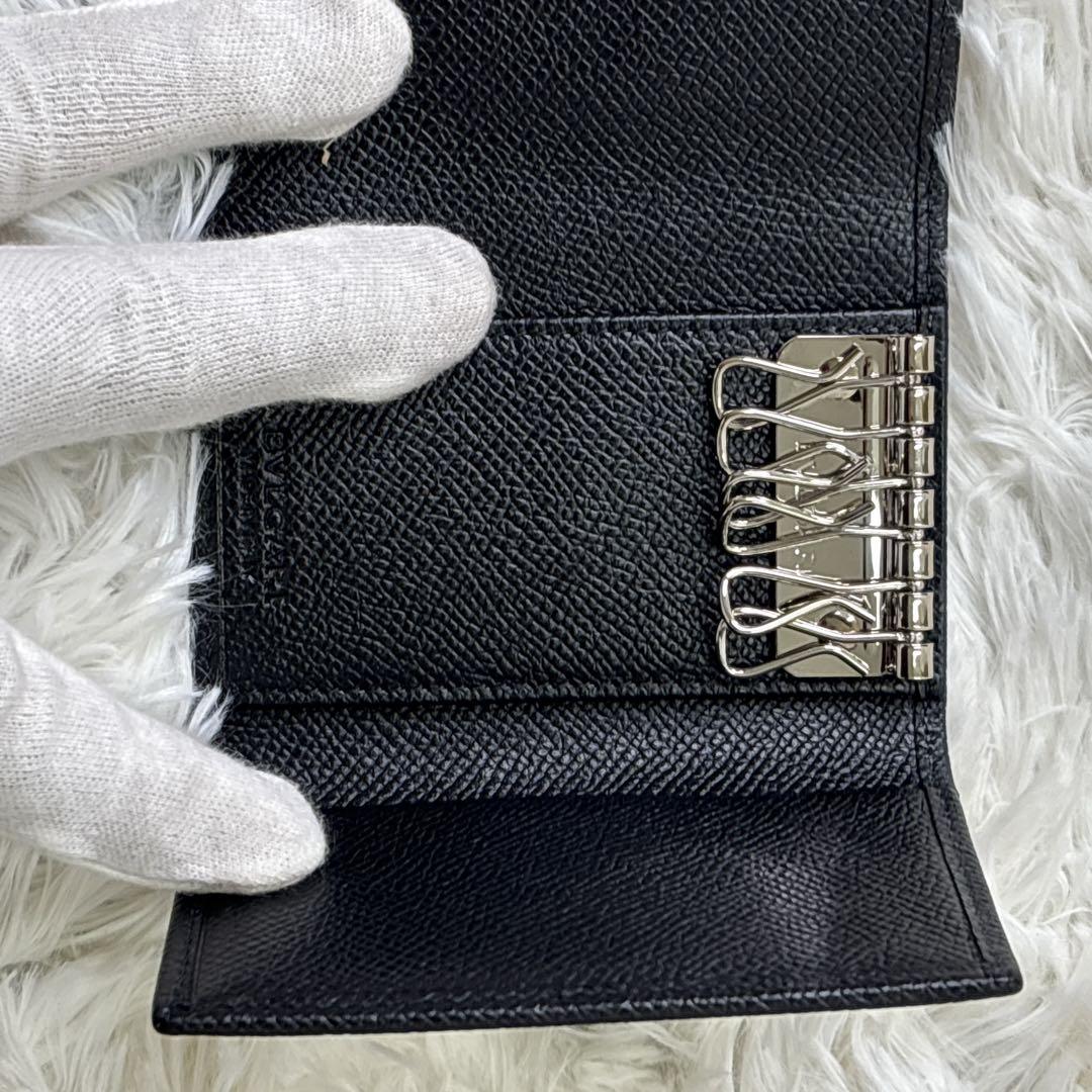 BVLGARI ブルガリブルガリ　6連 レザー キーケース　メンズ　レディース