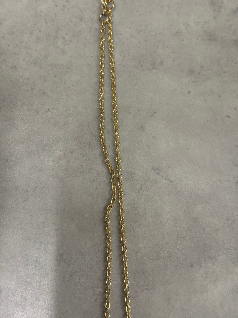 FENDI フェンディ ネックレス ゴールドクリスタル FFロゴ 箱付き