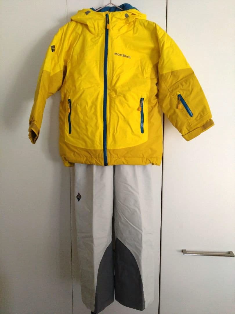mont-bell キッズスキーウェア 120cm ジャケット・パンツセット