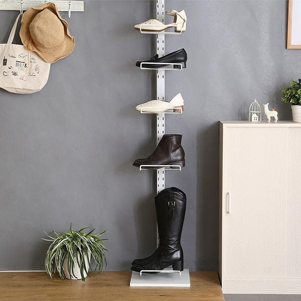 シューズラック スリム 靴収納 靴収納 スニーカーラック【ブラック】