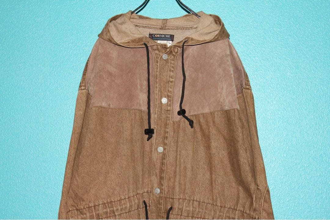 【80s❗️】CORNICHE デニム モッズコート L ブラウン 希少