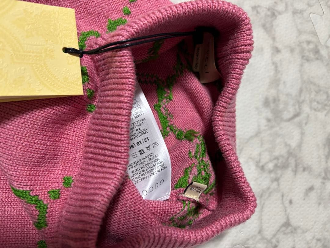 GUCCI ピンク ハート GGロゴ パンツ