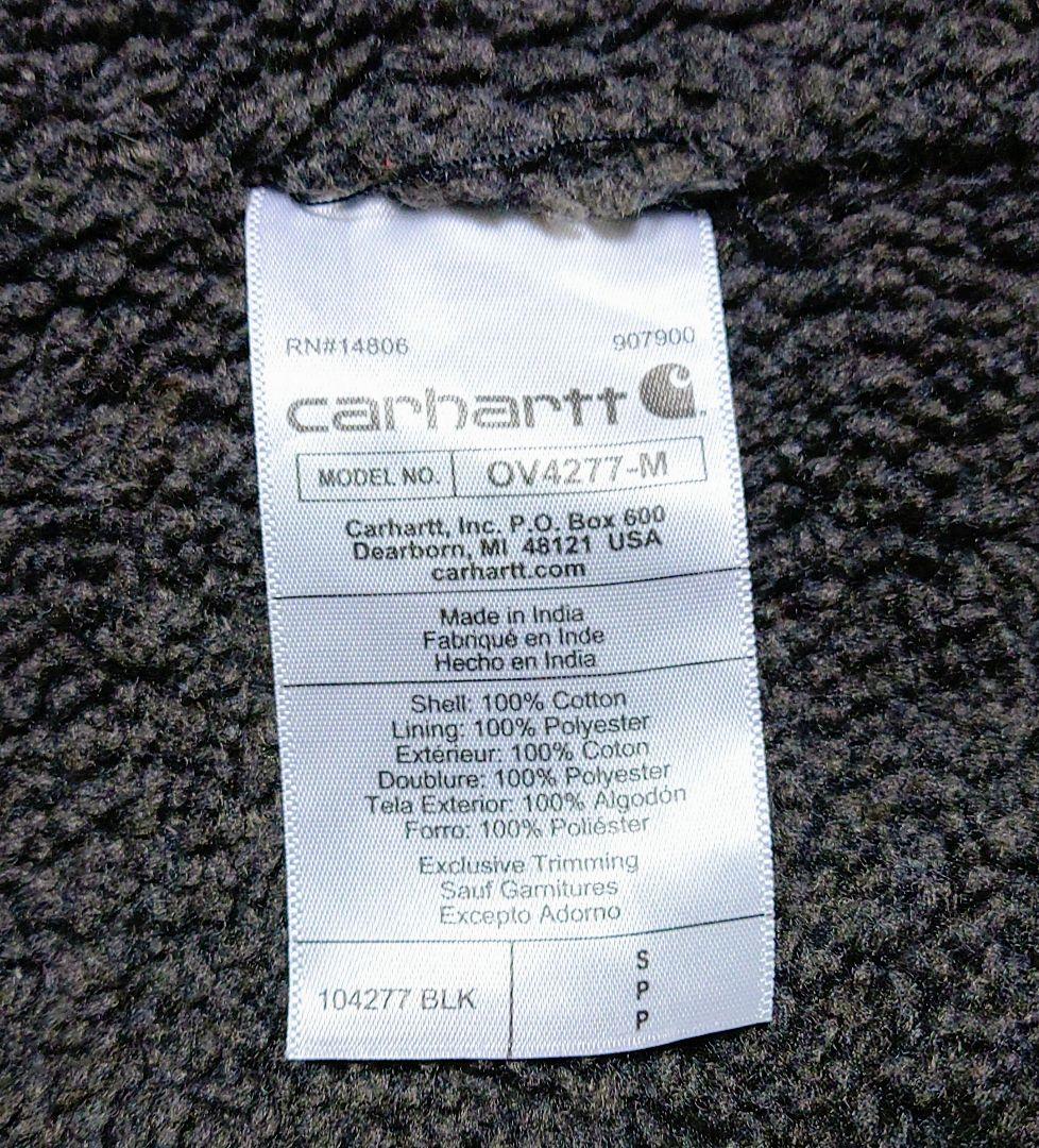 ■Carhartt ダックベスト【黒】モックネック現行✨USED美品