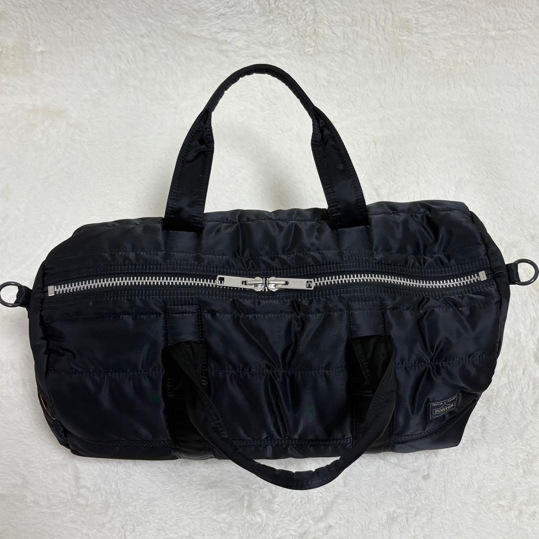 ✨極上品✨ PORTER　タンカー　2way　ドラムバッグ　ボストンバッグ　黒
