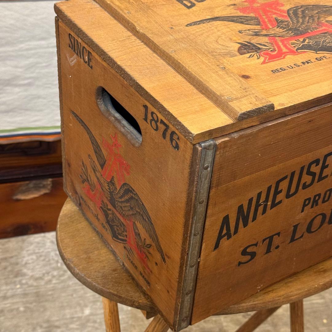 【超美品】Budweiser ヴィンテージ木箱
