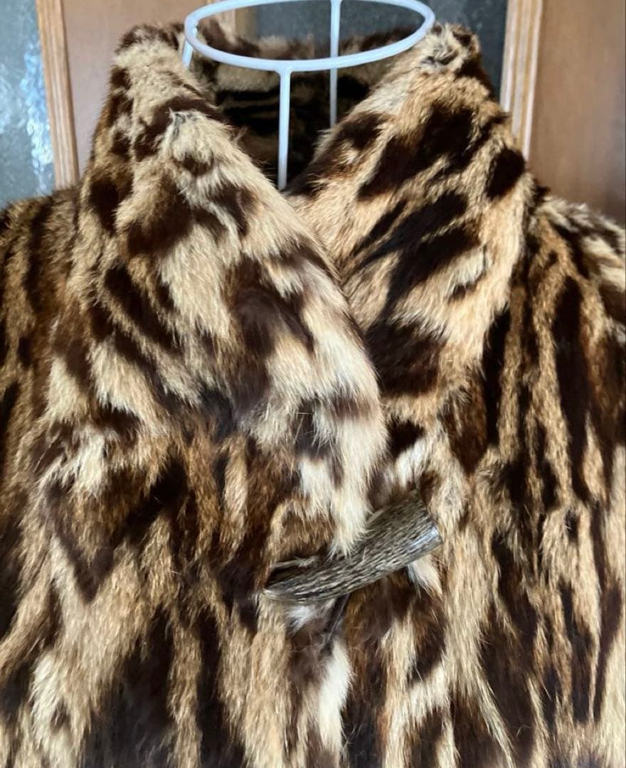 高級リアルファー⭐️美品／レオパード