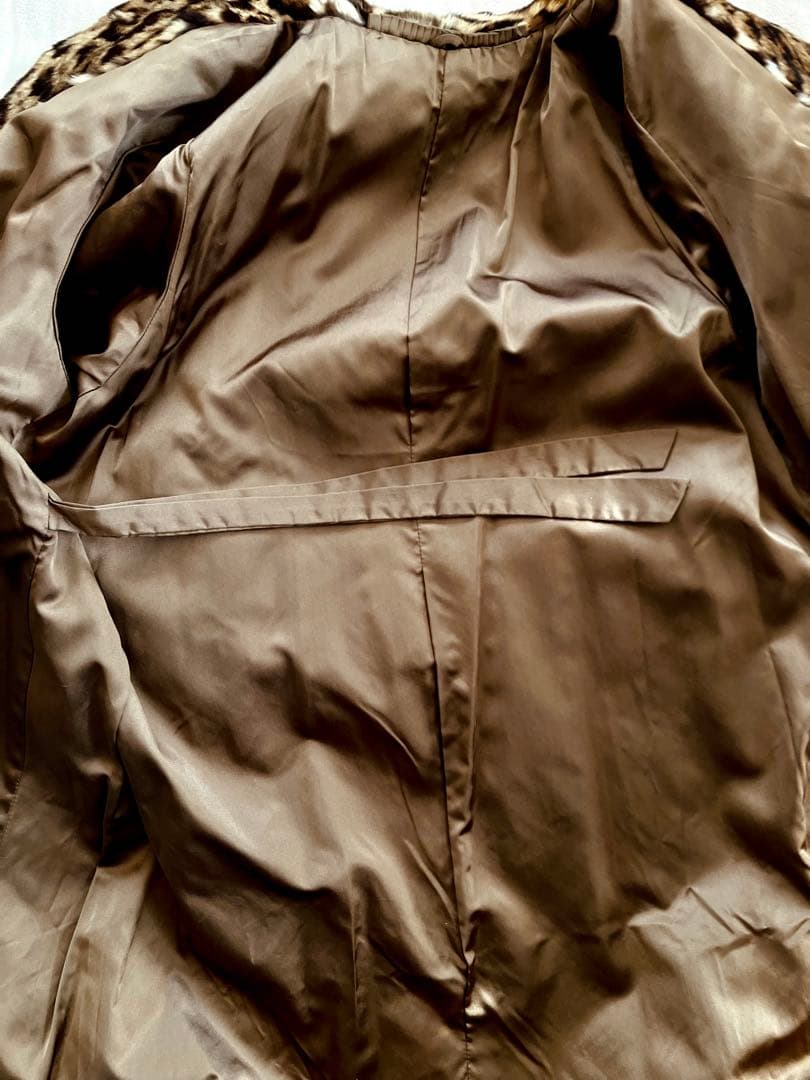 高級リアルファー⭐️美品／レオパード