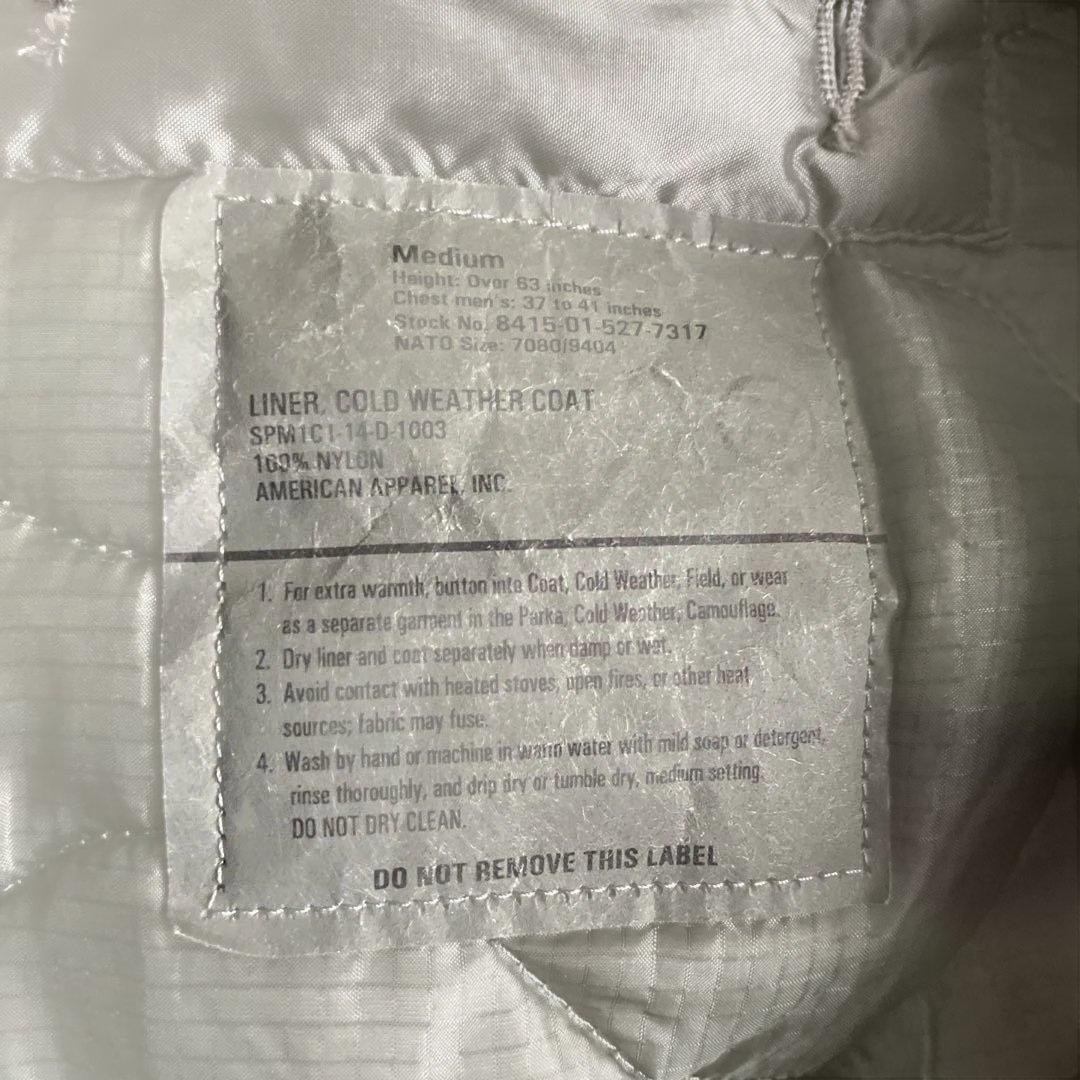 米軍US ARMY M65 フィールドジャケット 2nd MS ライナー付