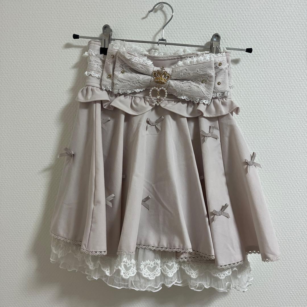 LIZLISA メニーリボンサーキュラー スカート