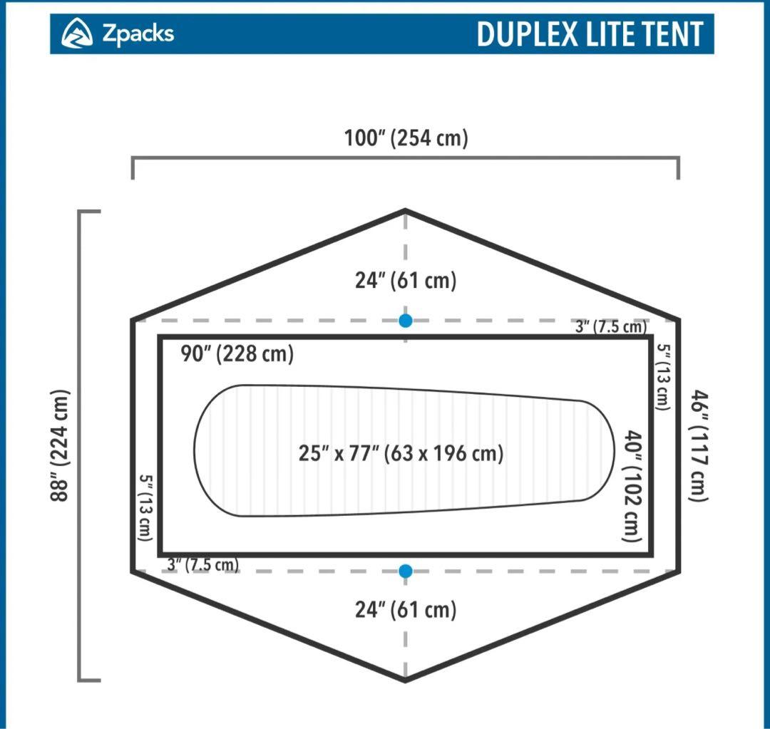 【新品未使用】Zpacks Duplex Lite テント UL 軽量 ホワイト
