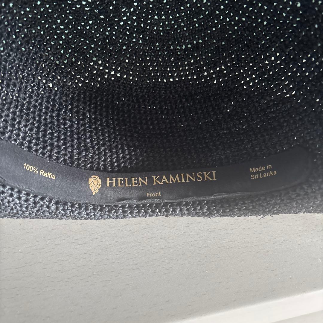 ヘレンカミンスキー　ハット　ラフィア　帽子　 プロバンス12 黒