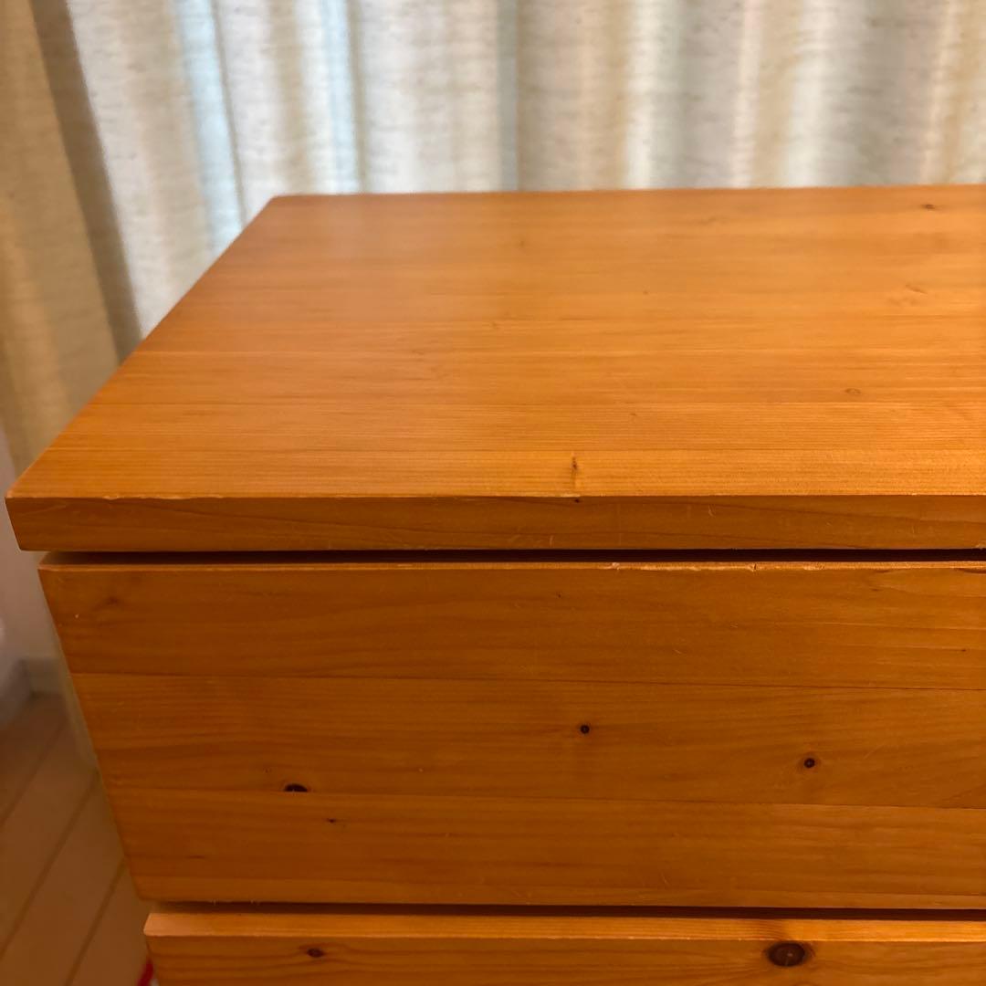 無印良品 パイン材4段チェスト