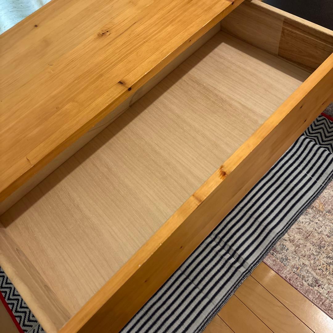 無印良品 パイン材4段チェスト