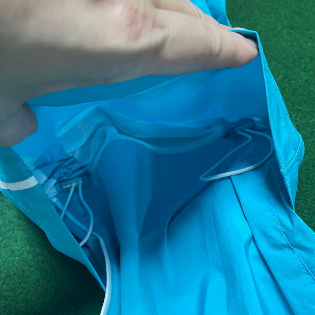 ルコック☆多機能レインウェア☆L☆ホワイト×ターコイズ