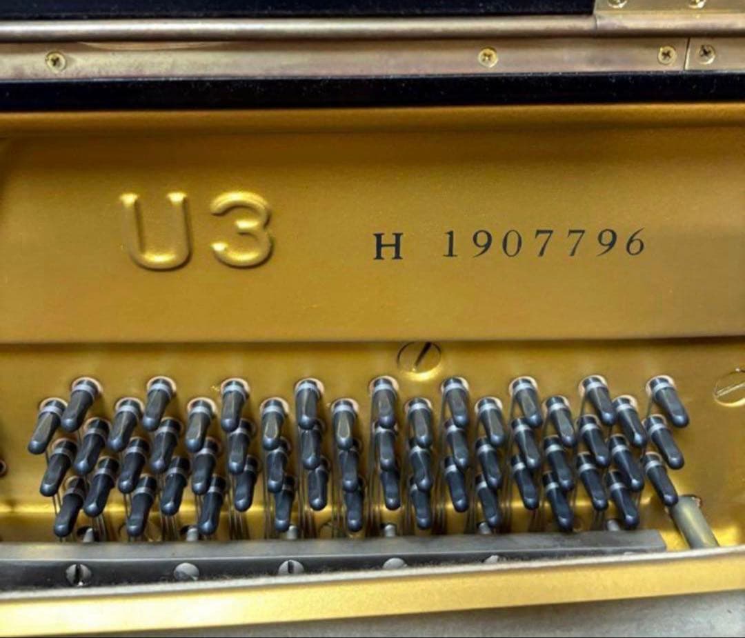 YAMAHA アップライトピアノ U3H 88鍵 黒(神戸、大阪のみ送料込み)