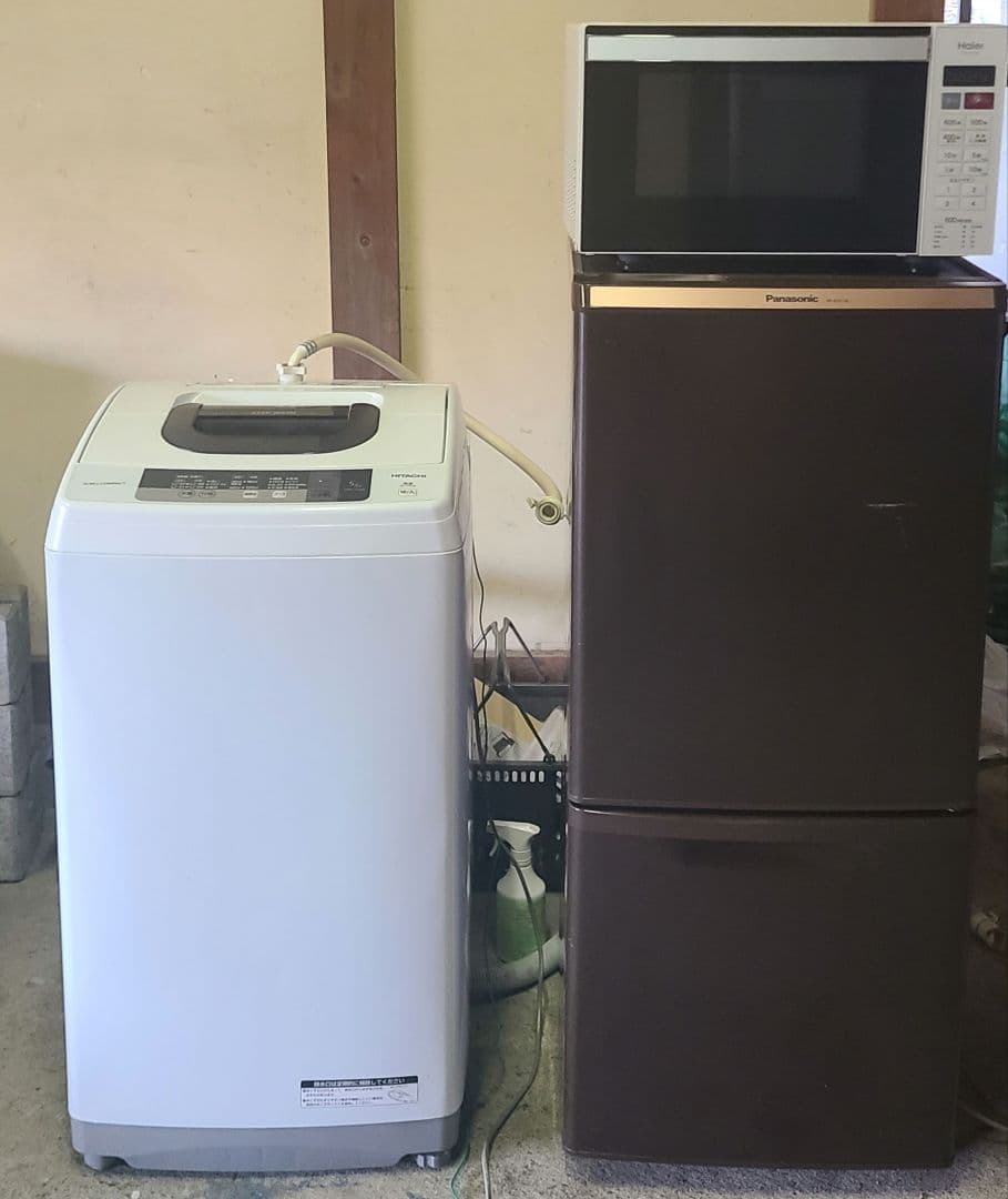 設置送料無料 冷蔵庫138L 洗濯機5kg 電子レンジ 生活家電3点セット