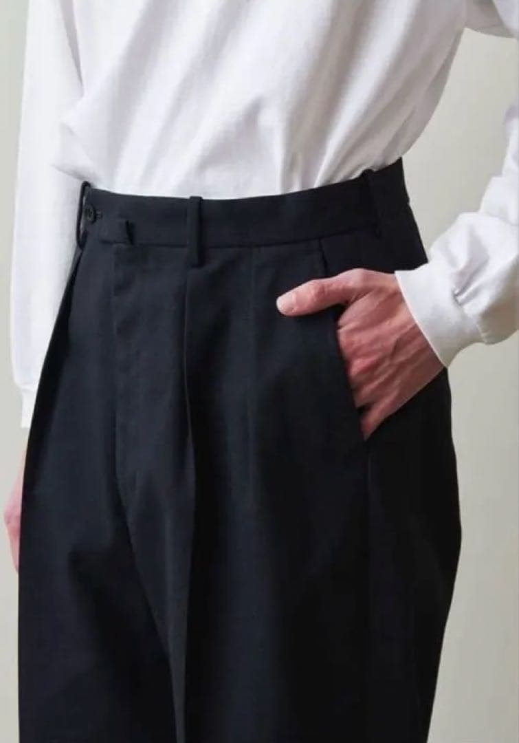 Steven alan 黒チノパン・スラックス