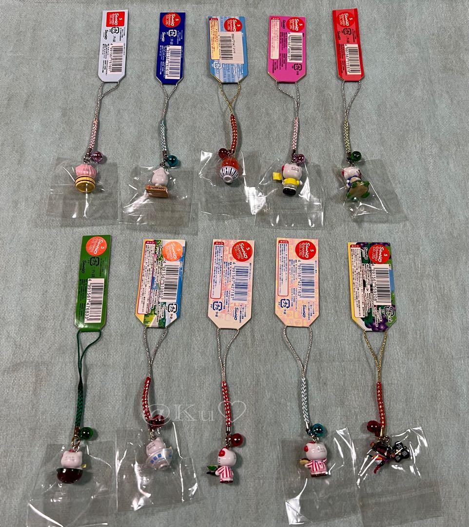 【未使用】ご当地キティ 根付 ストラップ 10個セット ②