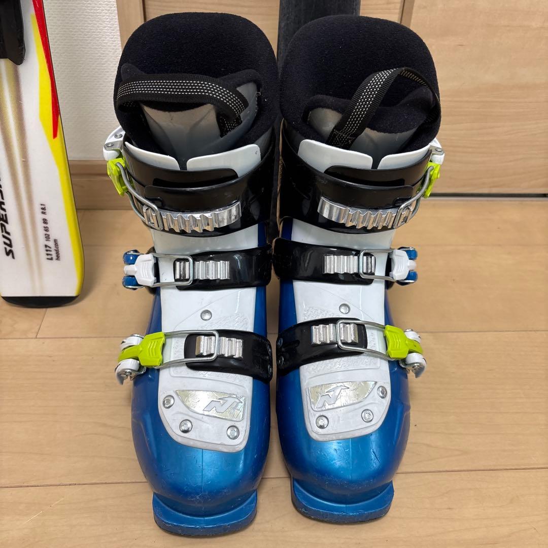 男の子　ジュニアスキーセット　head 117cm 22-22.5cmブーツ付