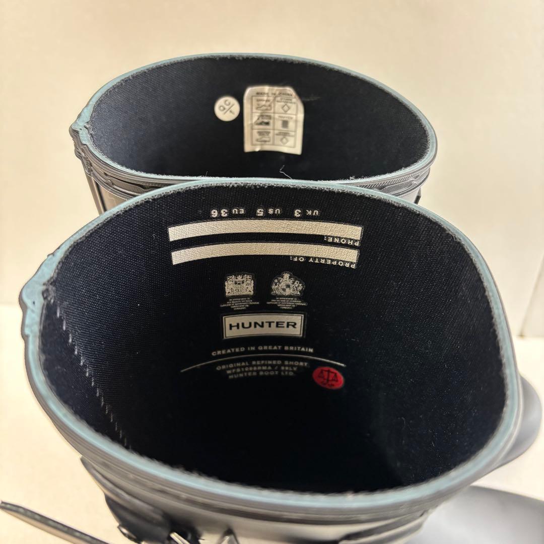 Hunter ハンター レディース ショート レインブーツ 22cm UK3