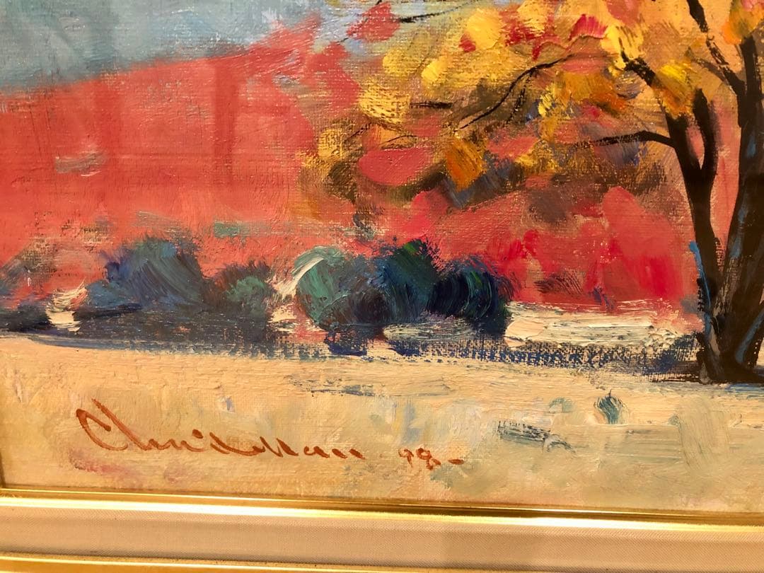 アート　芸術　インテリア　韓流　絵画　風景画　印象派　車一萬チャ・イルマン