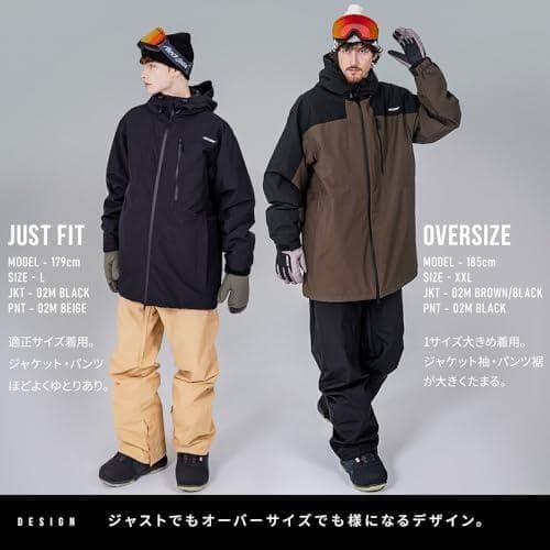 [ＢＬＡＣＫ　ＳＮＯＷ] スノボウェア 上下セット メンズ スノーボードウェア*