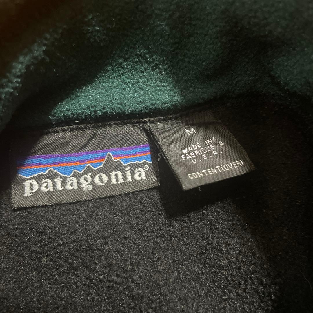 90s patagonia フリースベスト　ブラック　M USA製